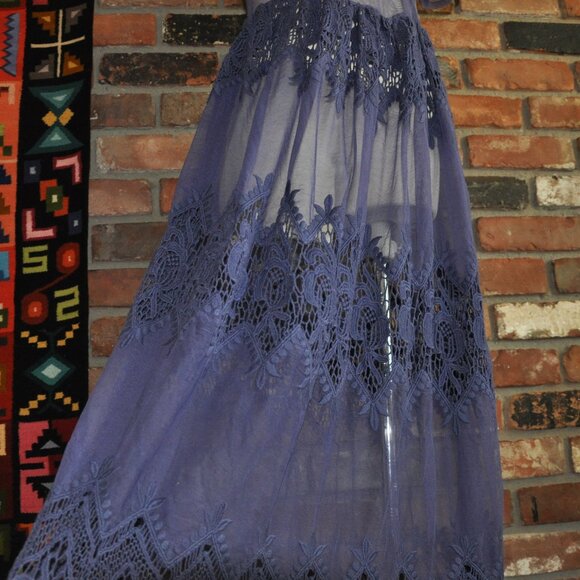 ASOS SHEER Lace Short Sleeve Maxi Dress EUR 38, US 8 - Picture 4 of 13